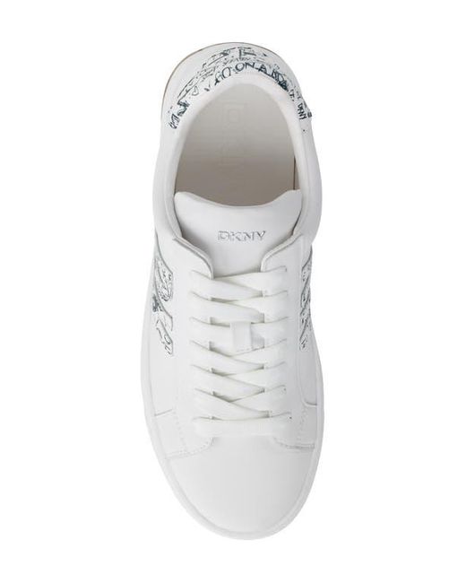 DKNY White Abeni Sneaker