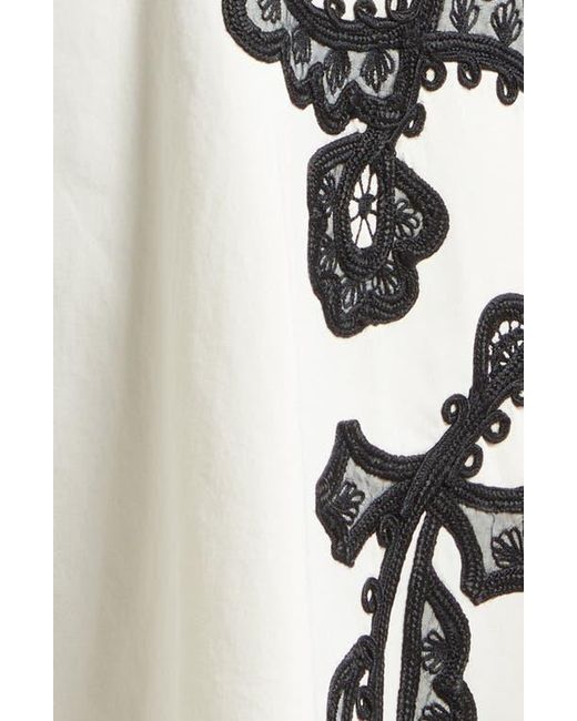 Ulla Johnson Miray Embroidered Sleeveless A-Line Midi Dress in White | Lyst
