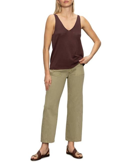 Sanctuary Purple V-Neck Knit Tank