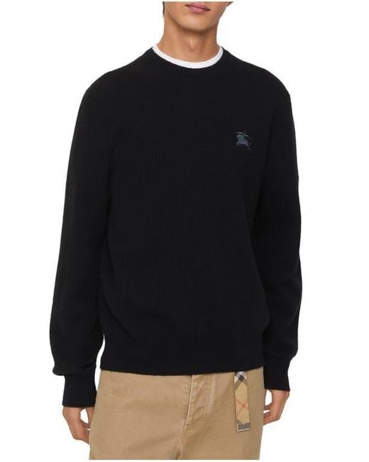 Burberry Black Wool Sweater for men