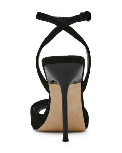 Steve Madden Black Lilac Ankle Strap Sandal