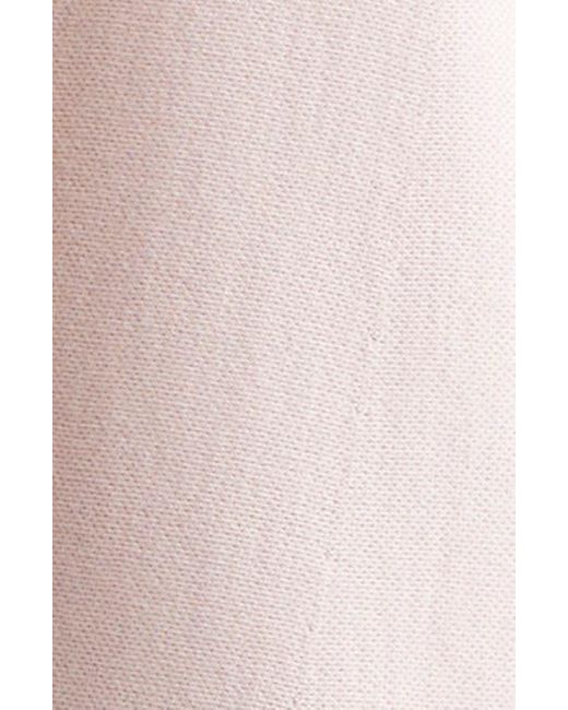 Alexander McQueen Pink Lace Trim Asymmetric Wool Blend Knit Dress