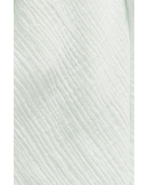 Nordstrom White Cotton Crinkle Scarf