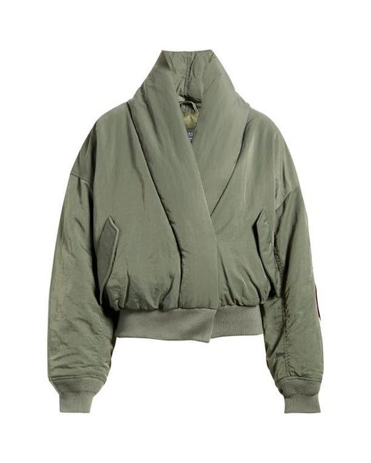 Alpha Industries Multicolor Shawl Collar Down Flight Jacket