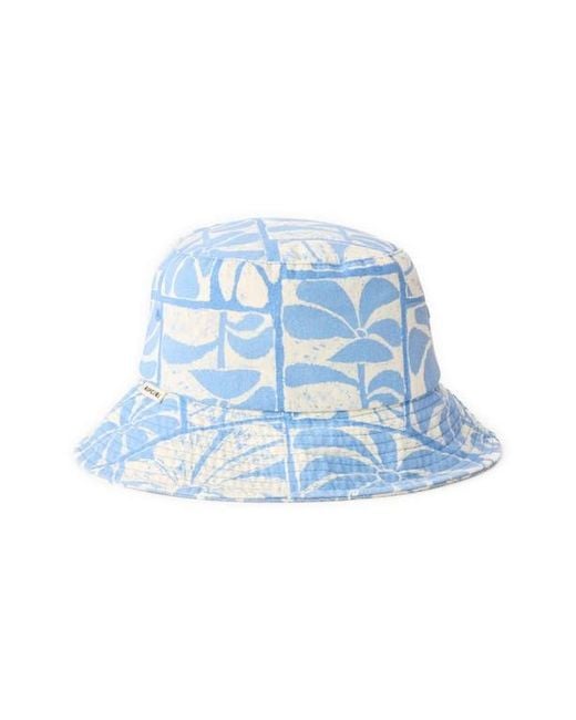 Rip Curl Blue Floral Print Bucket Hat