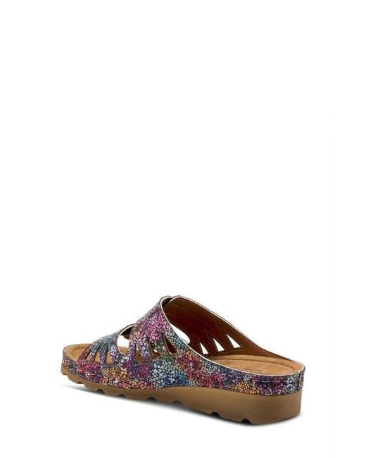 Flexus by Spring Step Multicolor Delphis Slide Sandal