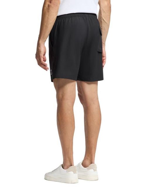 Psycho Bunny Black Palm View Hydrochromic Swim Trunks for men