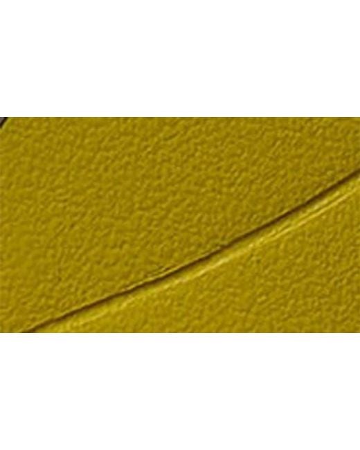 Kate Spade Yellow Charming Smooth Leather Stacked Flowers Key Fob
