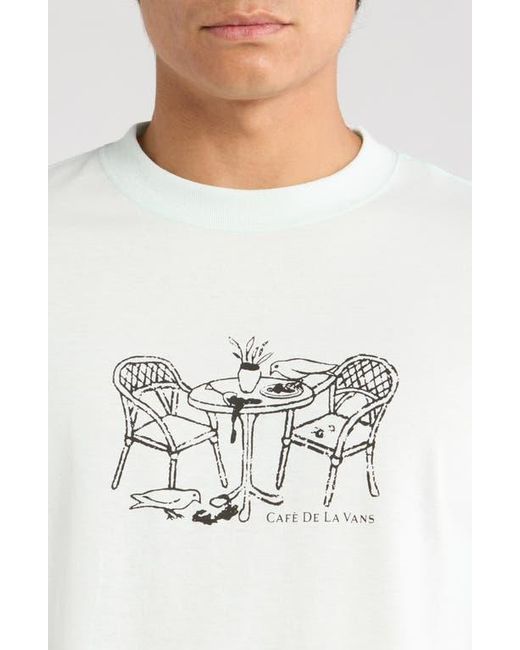 Vans White Café De La Graphic T-Shirt for men