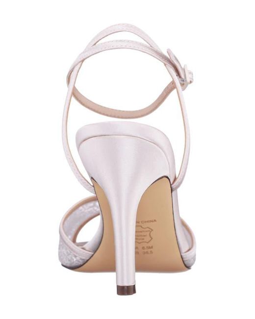 Nina White Vyra Ankle Strap Sandal