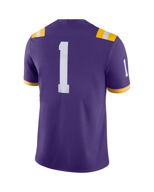 Men's Nike Odell Beckham Jr Purple LSU Tigers Game Jersey