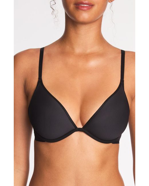 B.tempt'd Black Full Transparency Plunge Underwire Bra