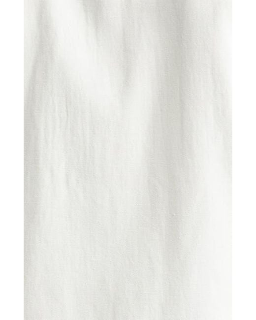 De Bonne Facture White Artist Cotton & Hemp Button-Up Shirt for men