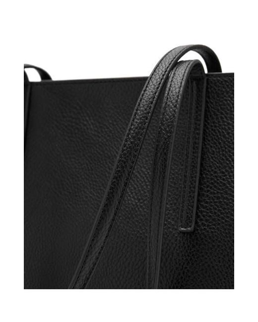 Mango Black Double Handle Shopper Tote
