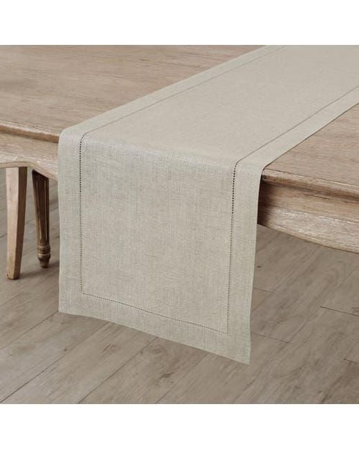 Solino Home Gray Linen Table Runner