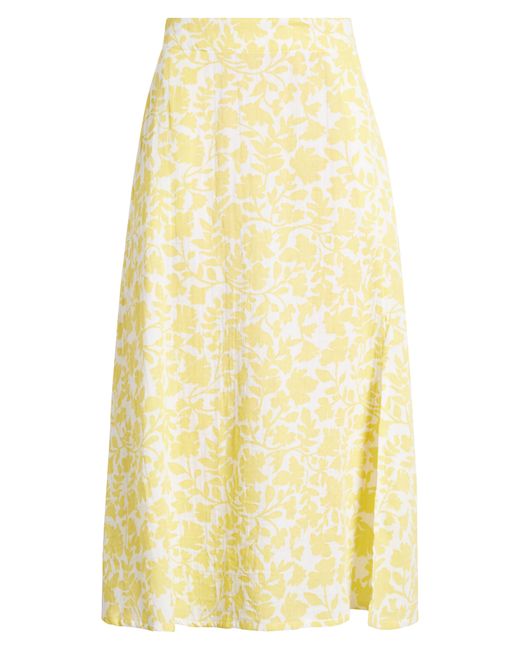 Caslon Yellow Caslon(r) Cotton Gauze Skirt