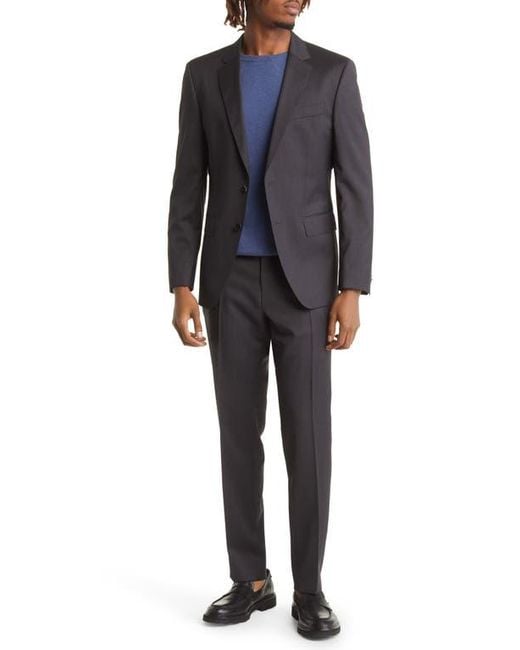 Boss Black Huge Solid Wool Suit for men