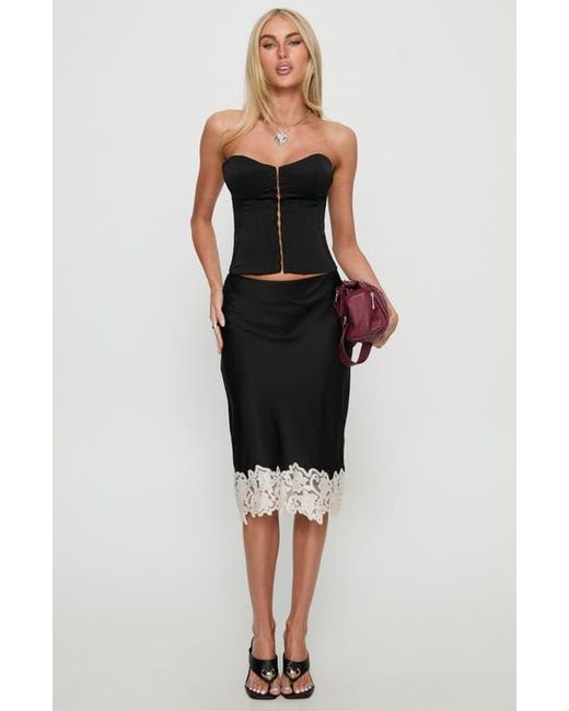 strapless open back dress Nika Strapless Mini Dress Black main image 1