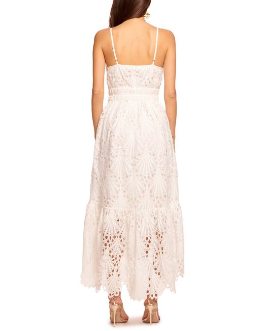 Ramy Brook Natural Belle Embroidered Lace High-low Dress
