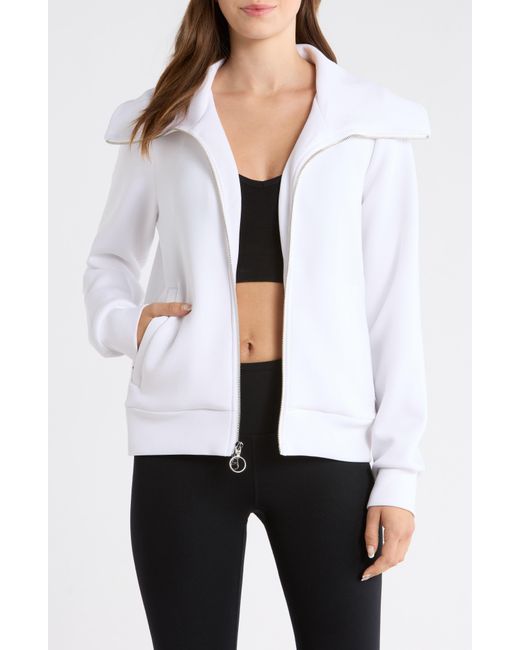 Mpg White Dreamweave Oversize Zip Jacket