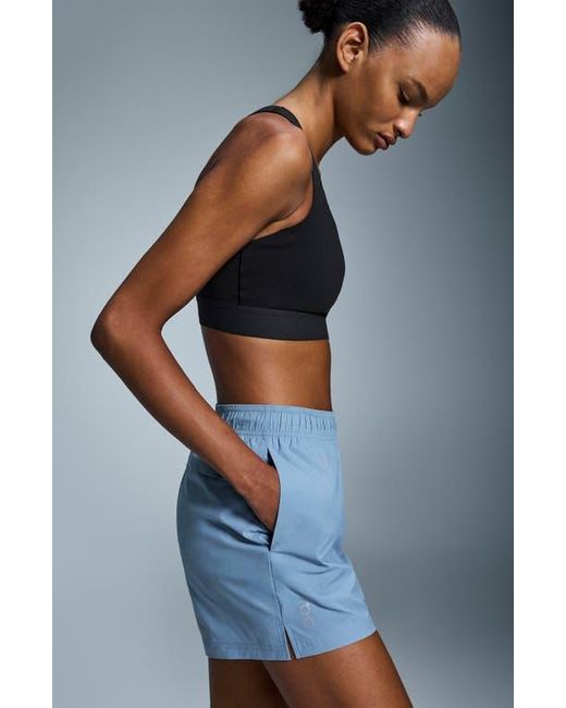 On Shoes Blue 3-Inch Core Running Shorts