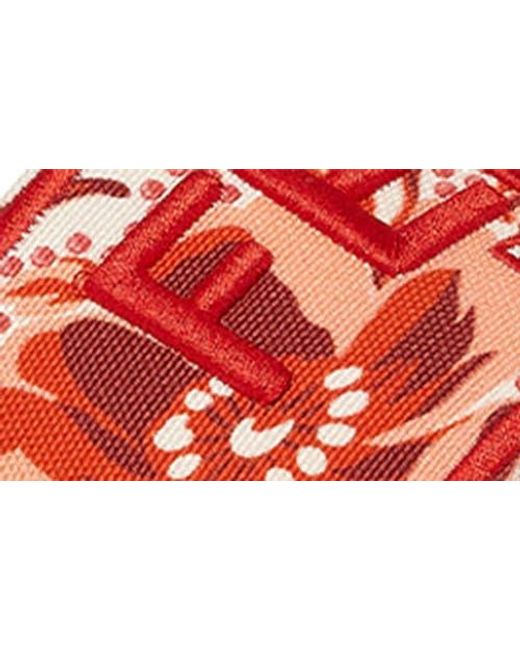 Fendi Red Sunshine Flat Sandal