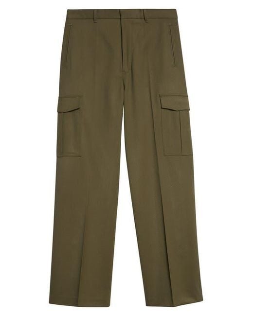 Second Layer Green Baja Wool Cargo Pants for men