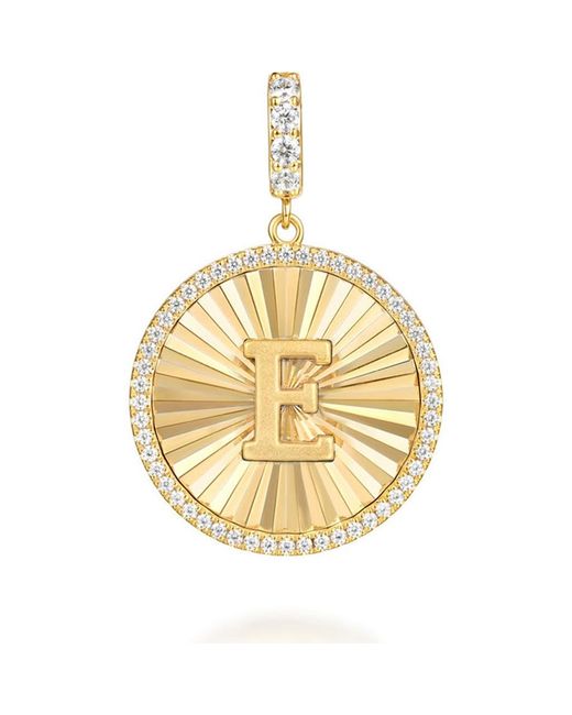 Gabriel & Co. Women's Metallic Bujukan Diamond Initial Charm