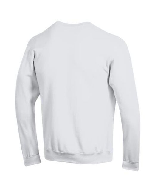 Champion White Ohio State Buckeyes Basic Arch Fleece Pullover Sweatshirt for men