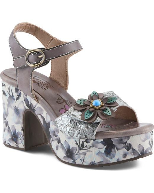 Spring Step Metallic Felis Platform Sandal