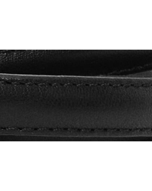 Mango Black Slim Leather Belt