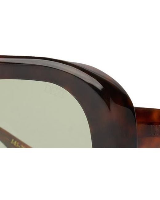 DEZI Brown Pusha 55Mm Shield Sunglasses