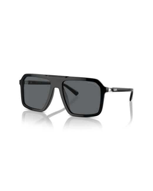 Michael Kors Black Murren 58mm Square Sunglasses for men