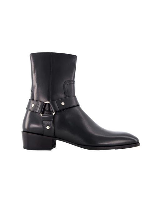 Anthony Veer Black Sloane Harness Boot for men