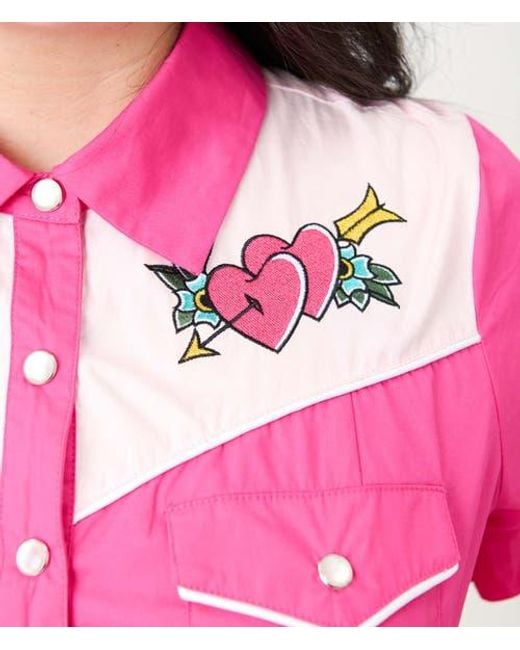 Smak Parlour Plus Size Embroidered Western Flare Dress in Pink | Lyst Smak Parlour Plus Size Embroidered Western Flare Dress in Pink | Lyst