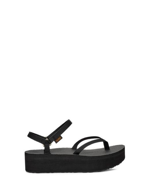 Teva Black Slim Flatform Sandal
