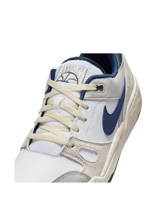 Nike White Full Force Lo Sneaker for men