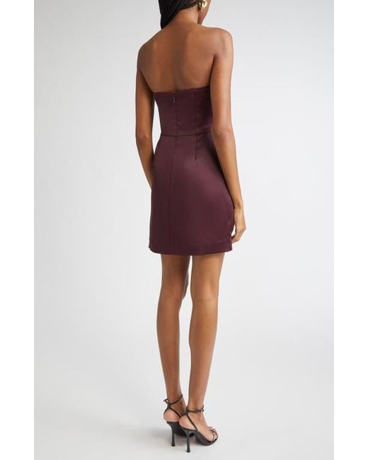 orion satin bodice strapless mini dress Ramy Brook Orion Strapless Mini Dress in Ivory