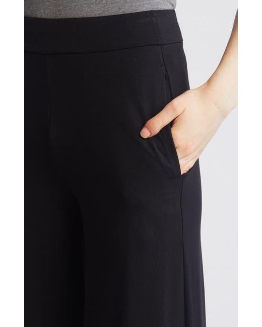 Eileen Fisher Black High Waist Wide Leg Pants