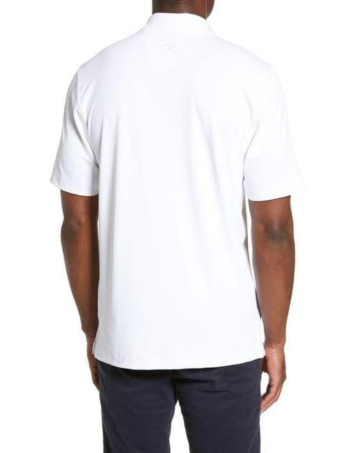 Cutter & Buck White Performance Polo for men