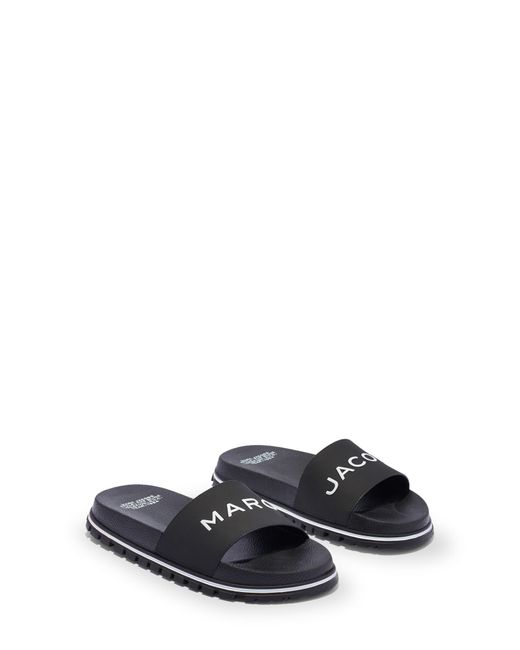 marc jacobs daisy aqua slide sandal