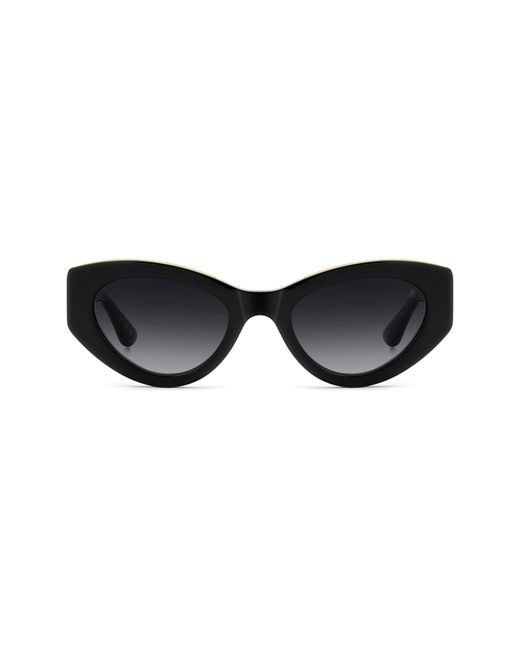 Stuart Weitzman Black 52Mm Cat Eye Sunglasses