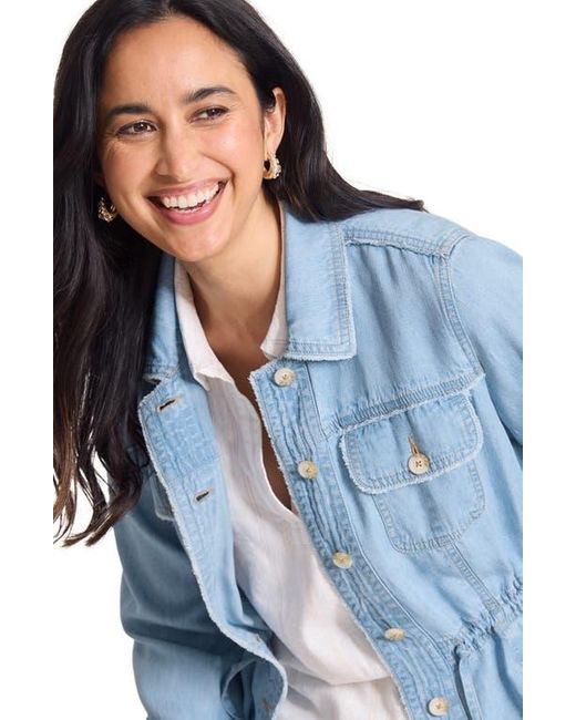 Tommy Bahama Blue Chambray Utility Jacket