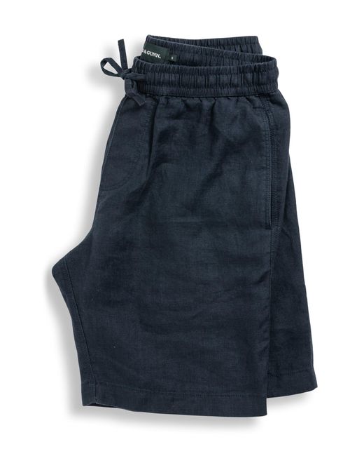 Rodd & Gunn Blue Linen Shorts for men
