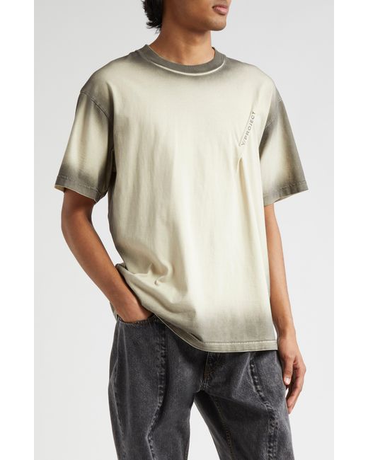 Y. Project Natural Pinched Logo Cotton T-shirt for men