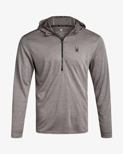 Spyder Gray Knit Half Zip for men