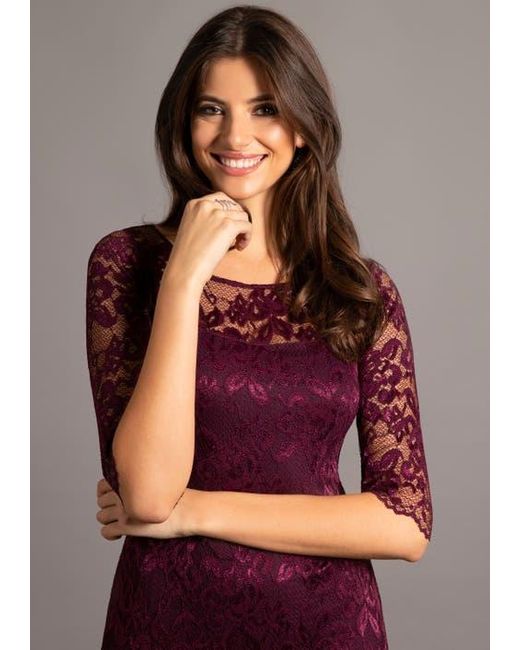 Alie Street London Red Lila Lace Dress