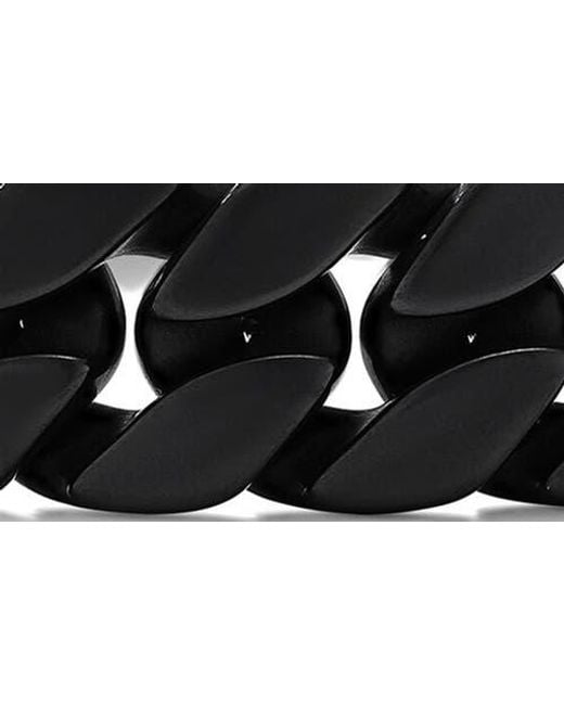 David Yurman Black Curb Chain Bracelet for men