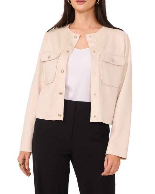 Vince Camuto Natural Raw Edge Jacket