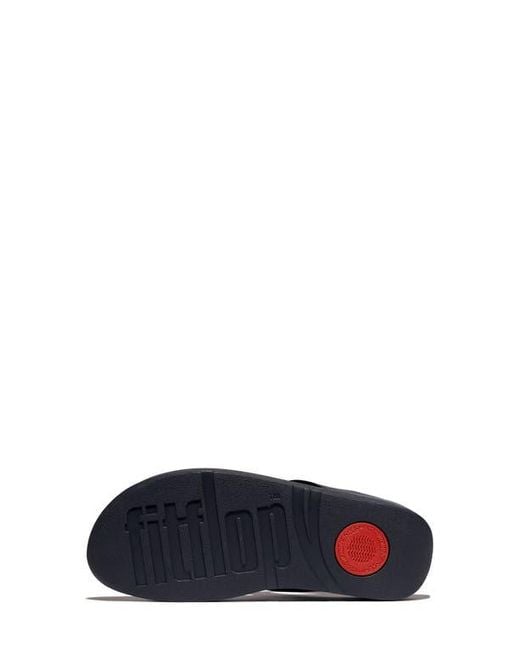 Fitflop Blue Fino Multistone Flip Flop